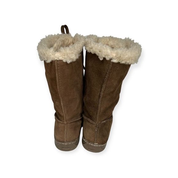 Bjorndal Lace Up Aniston Fuzzy Lined Wintee Boots Women’s Size 7 Brown Leather - Picture 4 of 9